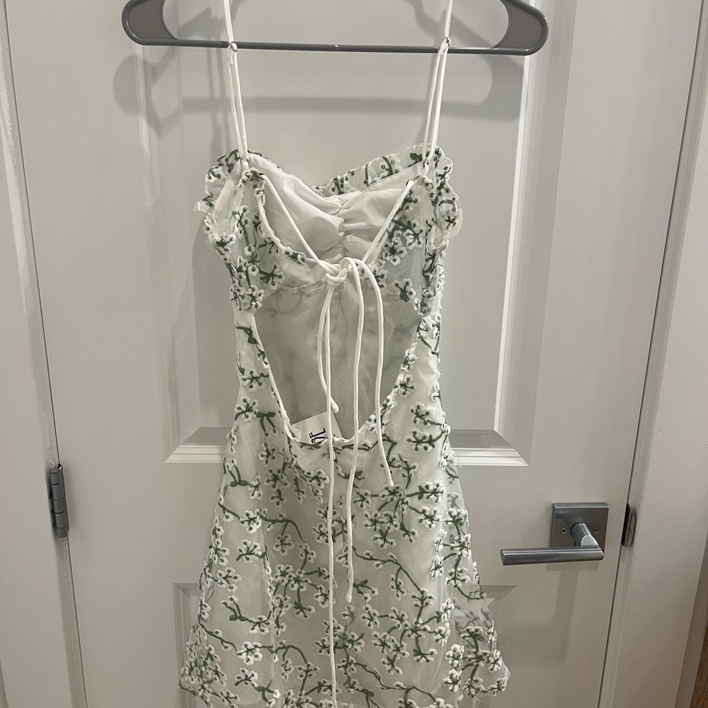 12th Tribe Ivory and Emerald Dress